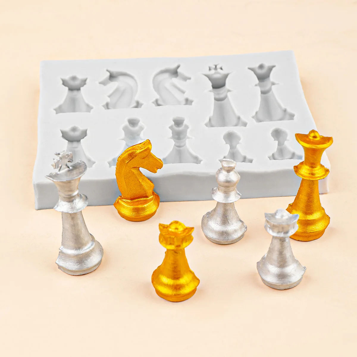 3D Printing Chess - 10 حفرة ثلاثية الأبعاد الشطرنج قالب