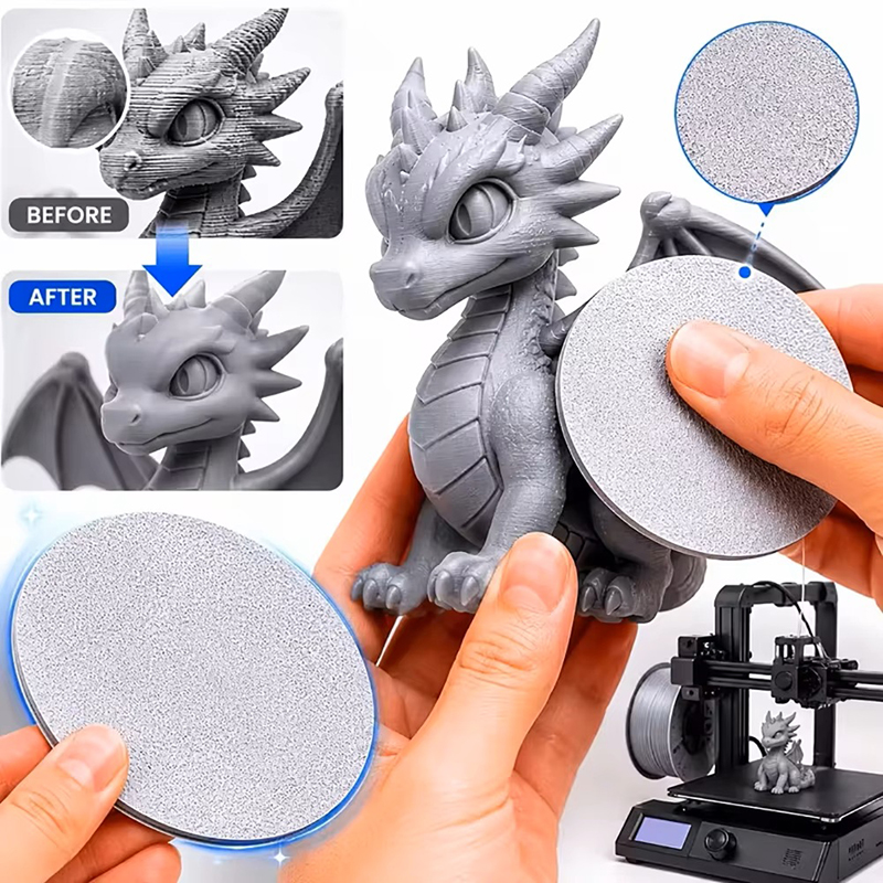 3D Printing Idea - أداة إزالة خطوط الطبقة PLA لقرص