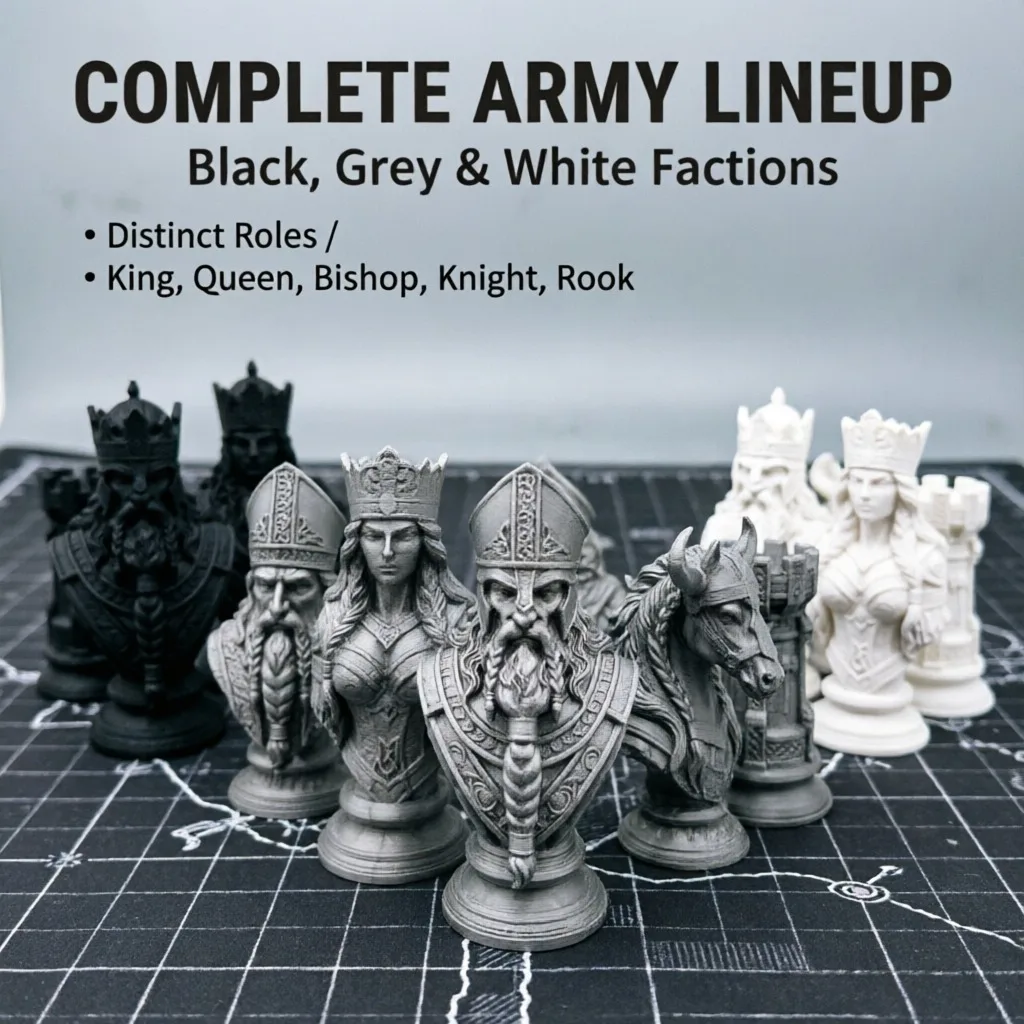 3D Printing Chess - قطع شطرنج مطبوعة بتقنية ثلاثية الأبعاد
