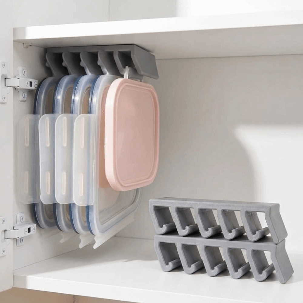 Enclosure 3D Printing - رف تخزين أغطية الأوعية المطبوع بتقنية