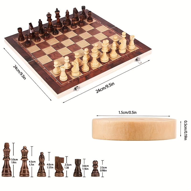 لوحة شطرنج 3 في 1، لوحة ألعاب  - مراجعة 3D Printing Chess وسعره