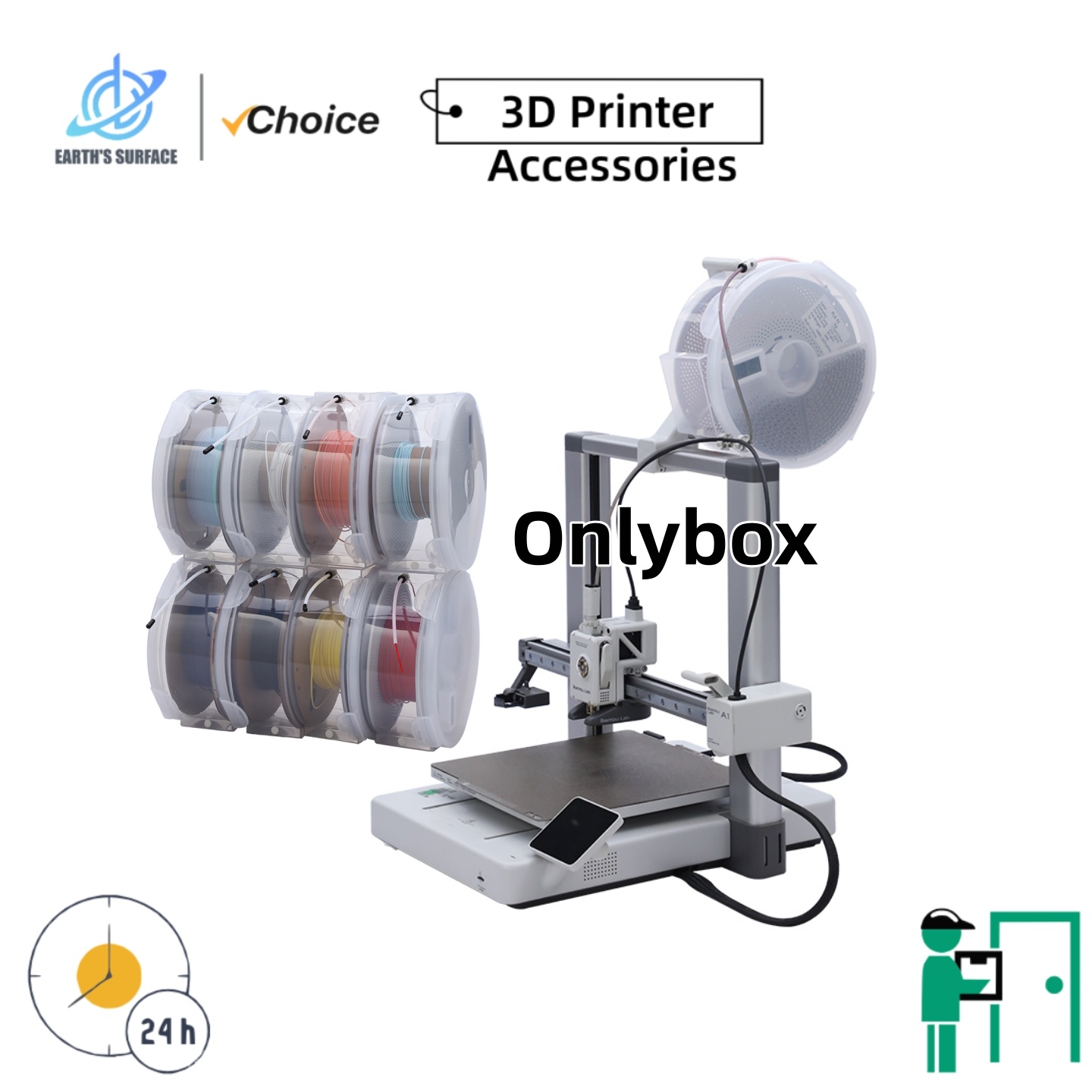 صندوق تخزين خيوط الطباعة ثلاثي - مراجعة 3D Printing Housing وسعره
