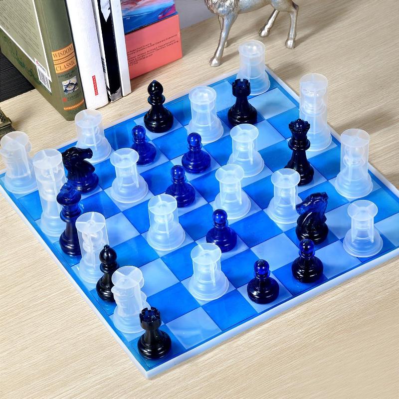 قالب طقم شطرنج من الراتنج مع ل - مراجعة 3D Printing Chess وسعره