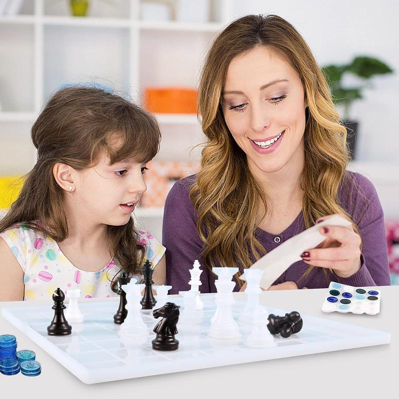 قالب طقم شطرنج من الراتنج مع ل - مراجعة 3D Printing Chess وسعره