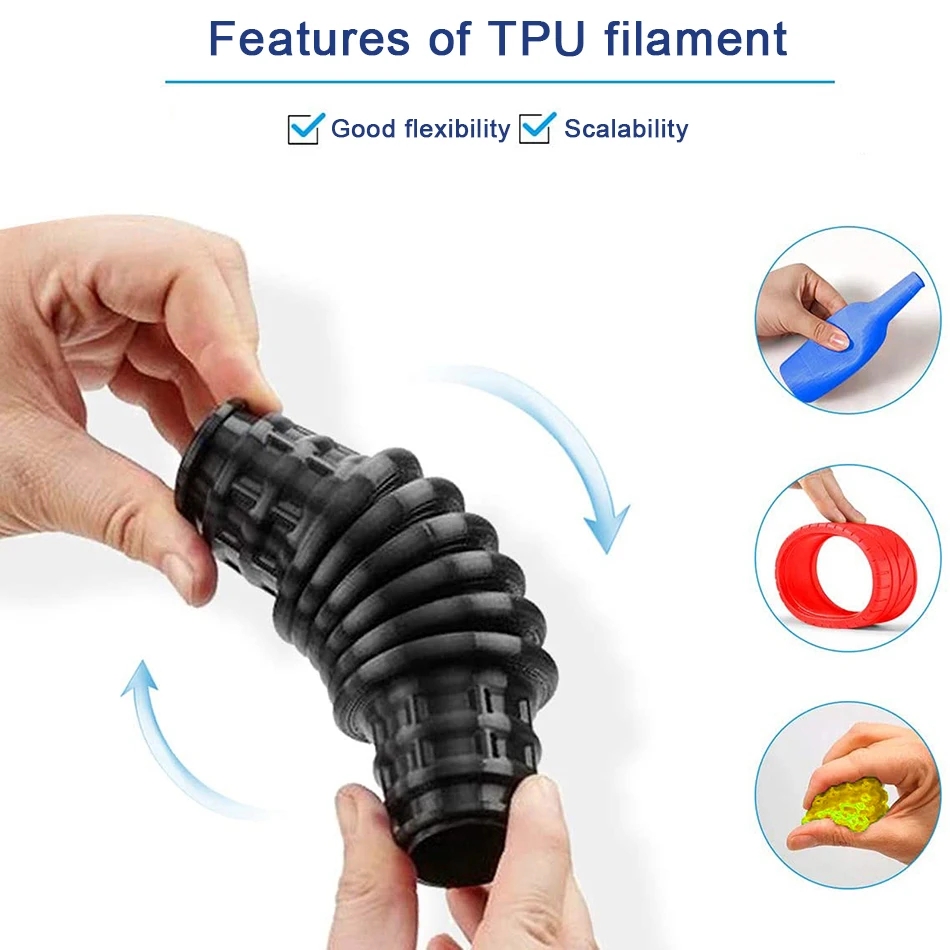 خيط طباعة ثلاثية الأبعاد مرن م - مراجعة Tpu Flexible Filament وسعره