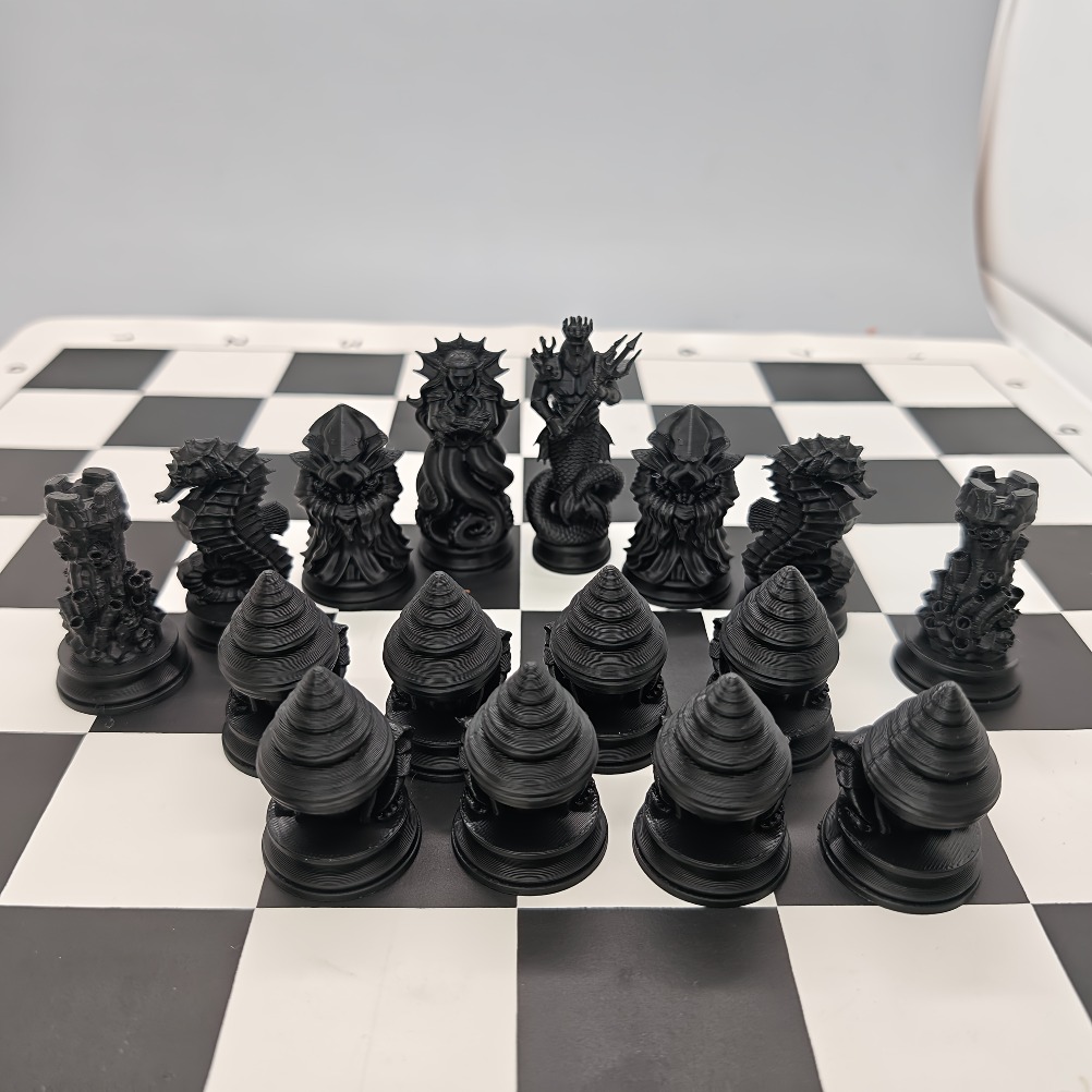 مجموعة شطرنج بتصميم أسطورة الم - مراجعة 3D Printing Chess وسعره