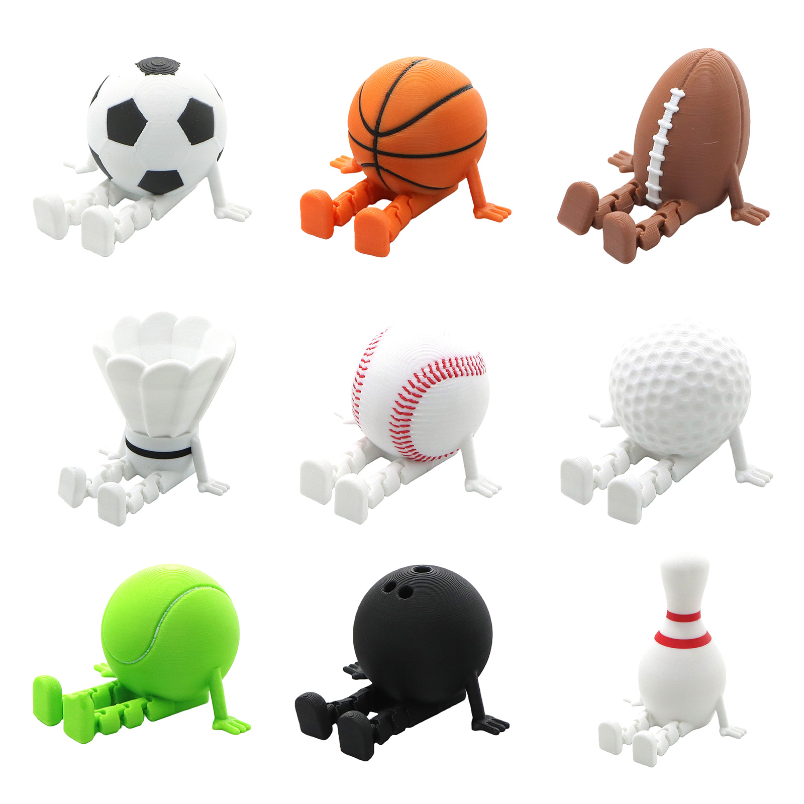 زينة مكتبية على شكل كرات رياضي - مراجعة 3D Printing Use وسعره