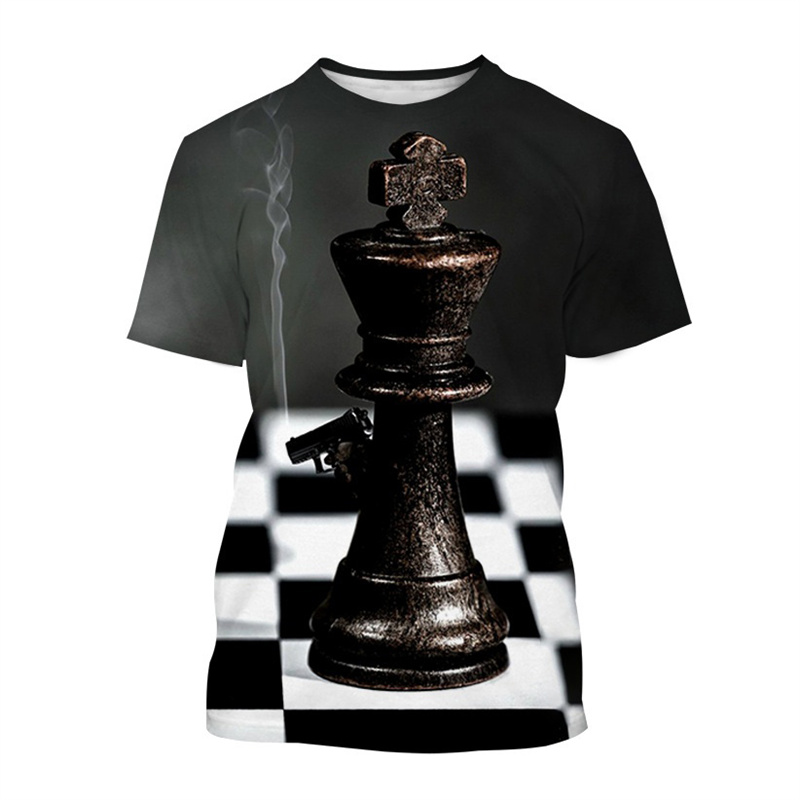 تي شيرت رجالي ثلاثي الأبعاد مط - مراجعة 3D Printing Chess وسعره
