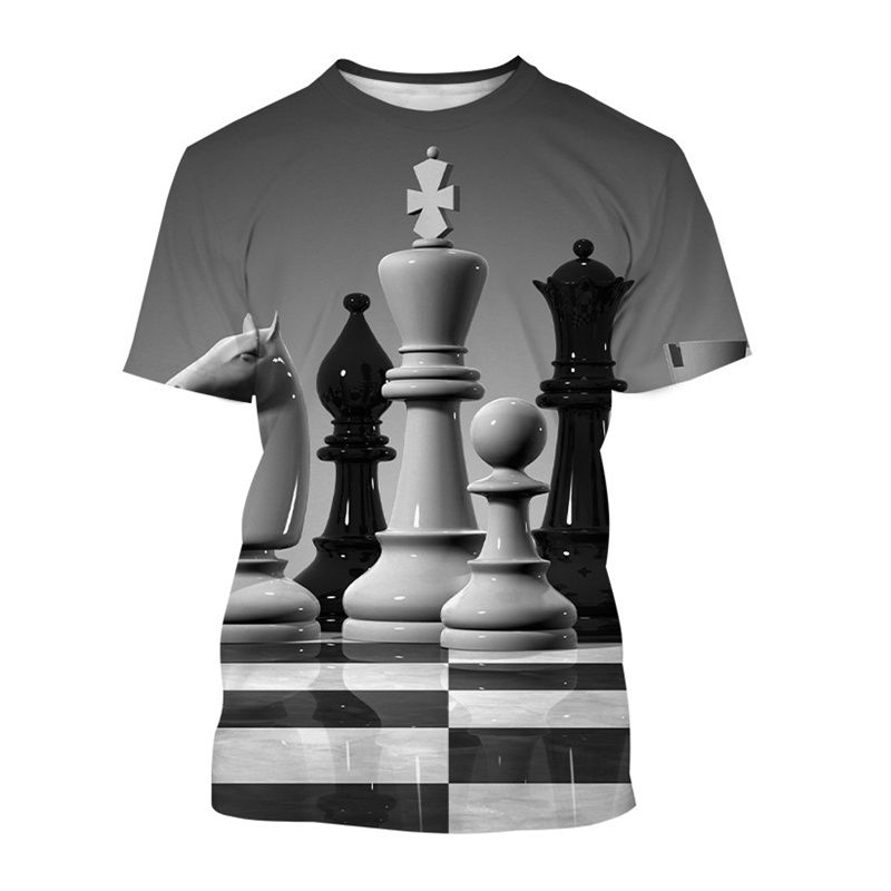 تي شيرت رجالي ثلاثي الأبعاد مط - مراجعة 3D Printing Chess وسعره