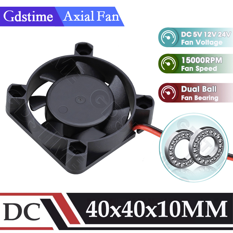 مروحة Gdstime 4010 بجهد 24 فول - مراجعة Cooling Fan 40Mm 3D وسعره
