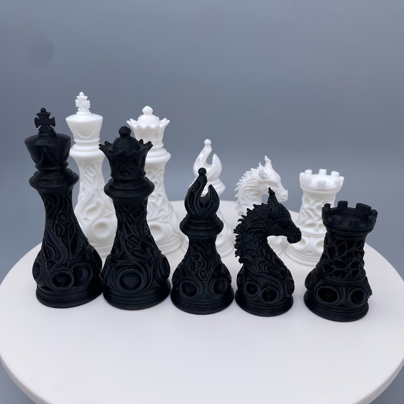 مجموعة شطرنج من 32 قطعة مصنوعة - مراجعة 3D Printing Chess وسعره