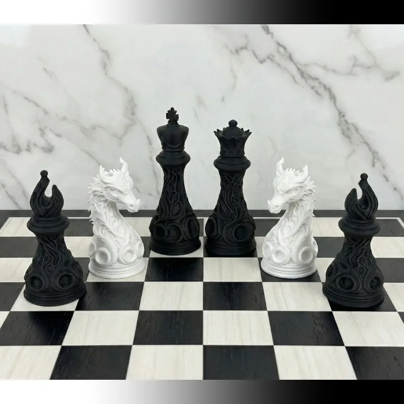 مجموعة شطرنج من 32 قطعة مصنوعة - مراجعة 3D Printing Chess وسعره
