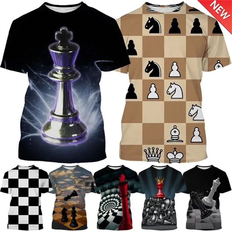 الشطرنج الرسم تي شيرت للرجال و - مراجعة 3D Printing Chess وسعره