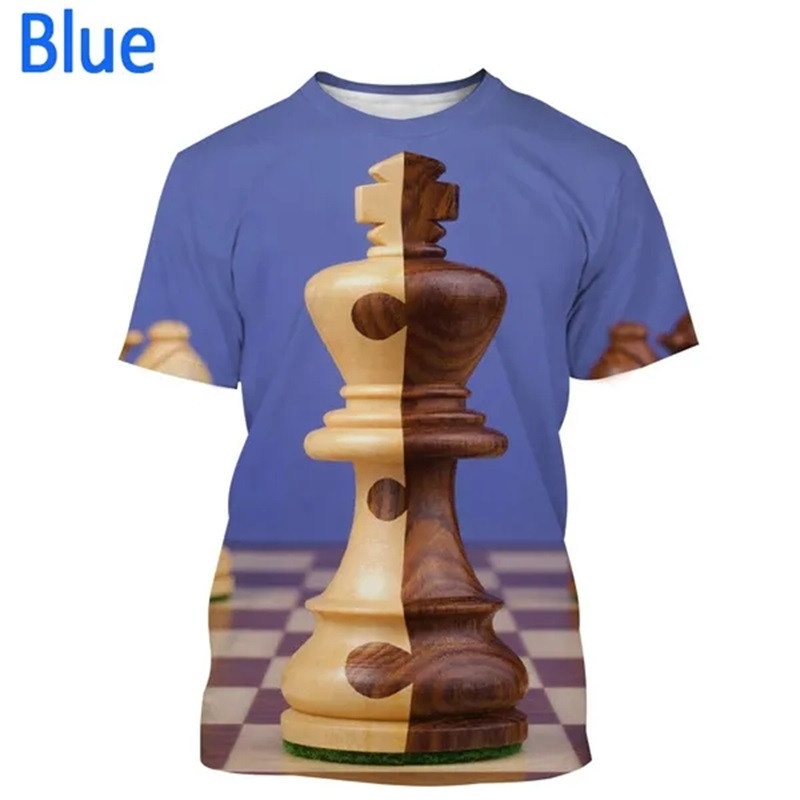 الشطرنج الرسم تي شيرت للرجال و - مراجعة 3D Printing Chess وسعره