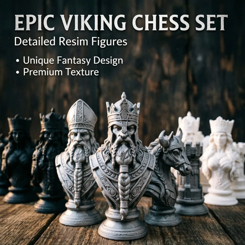 قطع شطرنج مطبوعة بتقنية ثلاثية - مراجعة 3D Printing Chess وسعره