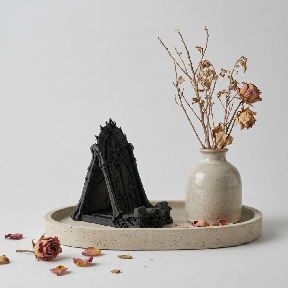 حامل هاتف على شكل جمجمة مطبوع  - مراجعة 3D Printing Use وسعره
